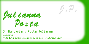 julianna posta business card